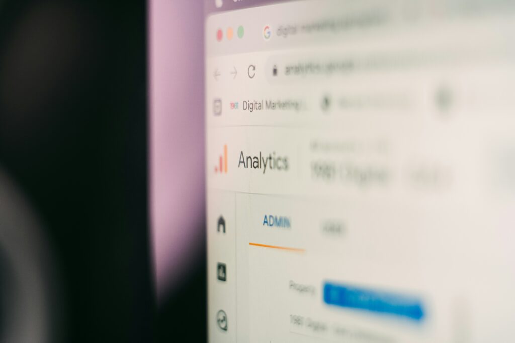 Google Analytics screen